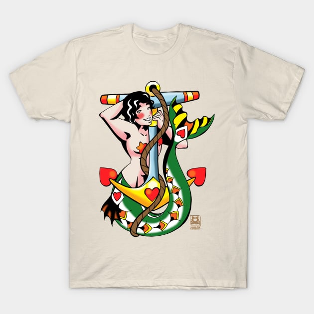 Anchor Merman T-Shirt by Von Plundercat